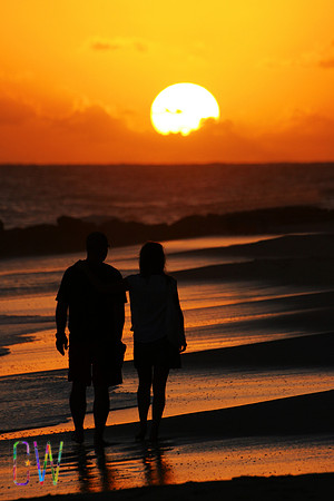 Sunset couple